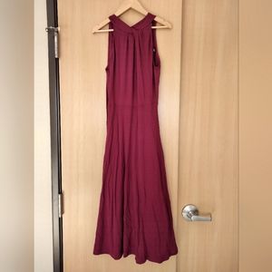 Massimo Dutti Women's Burgundy Dress Size 4 New
